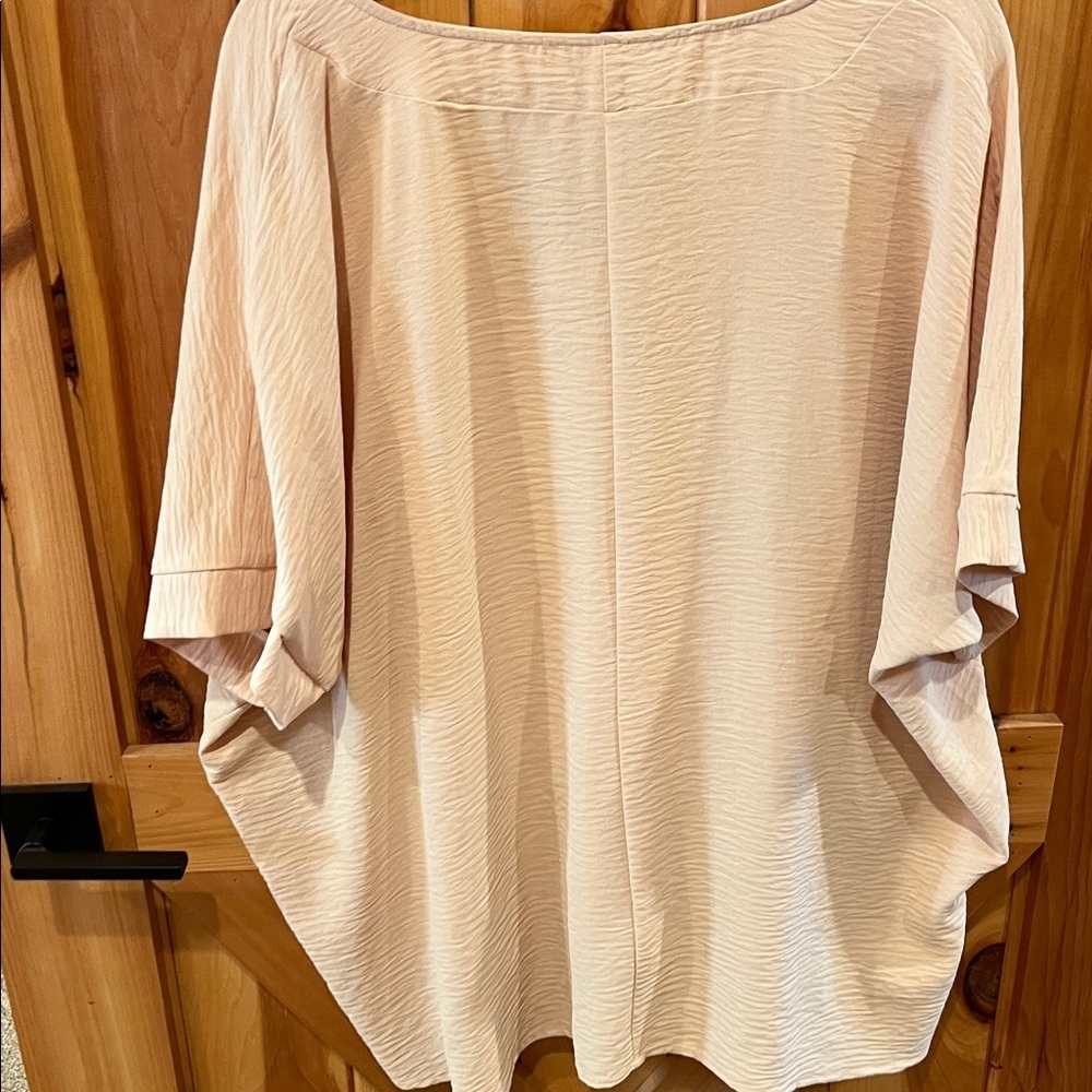 Zenana Elegant Cream/light pink Women's Top - Picture 5 of 5